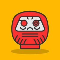 daruma vector icono diseño