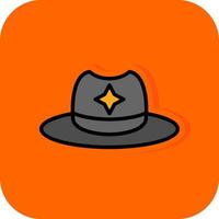 diseño de icono de vector de sombrero