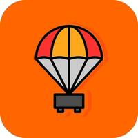 Parachute Vector Icon Design