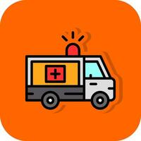 diseño de icono de vector de ambulancia