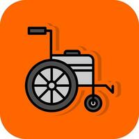 Wheelchair Vector Icon Design