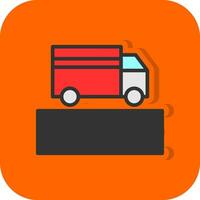 Truck Lane Vector Icon Design