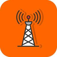 Radio tower Vector Icon Design