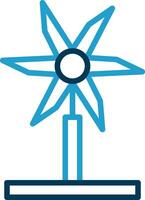 Wind Turbine Vector Icon Design