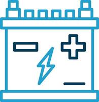 Car battery Vector Icon Design