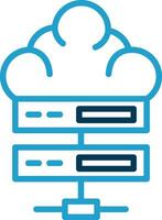 Cloud server Vector Icon Design
