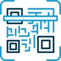 Qr code scan Vector Icon Design