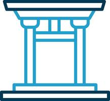 Torii gate Vector Icon Design