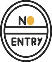 No Entry Vector Icon Design