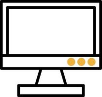 Tv monitor Vector Icon Design