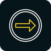 Turn Right Vector Icon Design