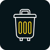 Trash Can Vector Icon Design