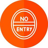 No Entry Vector Icon Design