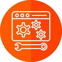 Web maintenance Vector Icon Design