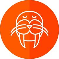 Walrus Vector Icon Design