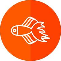 Betta fish Vector Icon Design