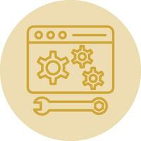 Web maintenance Vector Icon Design