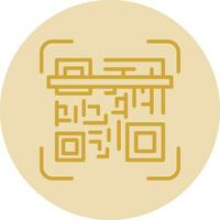 Qr code scan Vector Icon Design