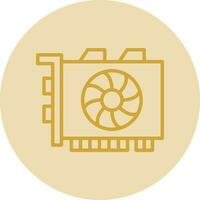Gpu mining Vector Icon Design