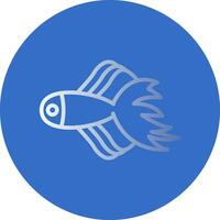 Betta pescado vector icono diseño