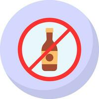 No Alcohol Vector Icon Design