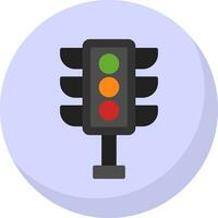 Traffic light Vector Icon Design