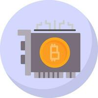 Bitcoin mining Vector Icon Design