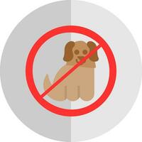 No mascotas permitido vector icono diseño