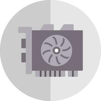 gpu minería vector icono diseño