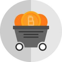 Mine cart Vector Icon Design