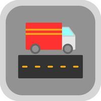 Truck Lane Vector Icon Design