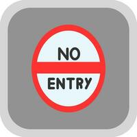 No Entry Vector Icon Design