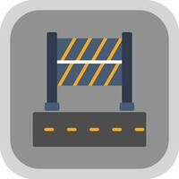 Road Block Vector Icon Design