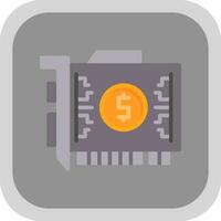 Gpu mining Vector Icon Design