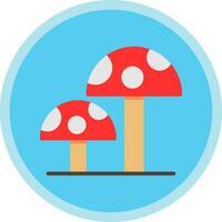 Mushrooms Vector Icon Design