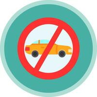 No Overtaking Vector Icon Design