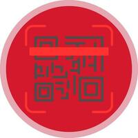 Qr code scan Vector Icon Design