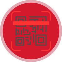 Qr code scan Vector Icon Design