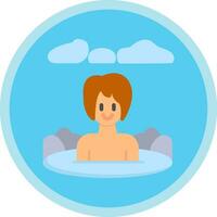 Onsen Vector Icon Design