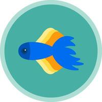 Betta fish Vector Icon Design