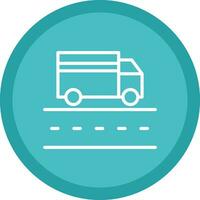 Truck Lane Vector Icon Design