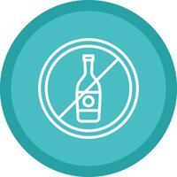 No Alcohol Vector Icon Design