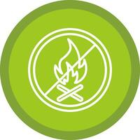 No Fire Allowed Vector Icon Design