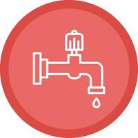 Water faucet Vector Icon Design