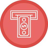 Cash withdrawal Vector Icon Design