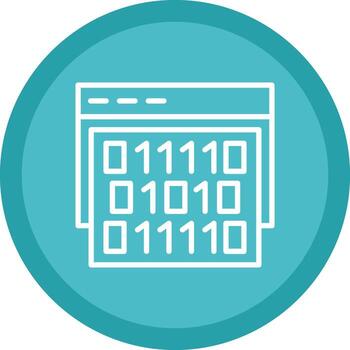diseño de icono de vector de código binario