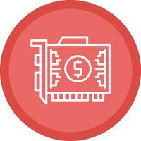 Gpu mining Vector Icon Design