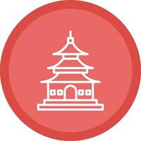 Asian temple Vector Icon Design