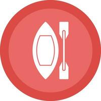 Canoe Vector Icon Design