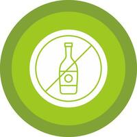 No Alcohol Vector Icon Design